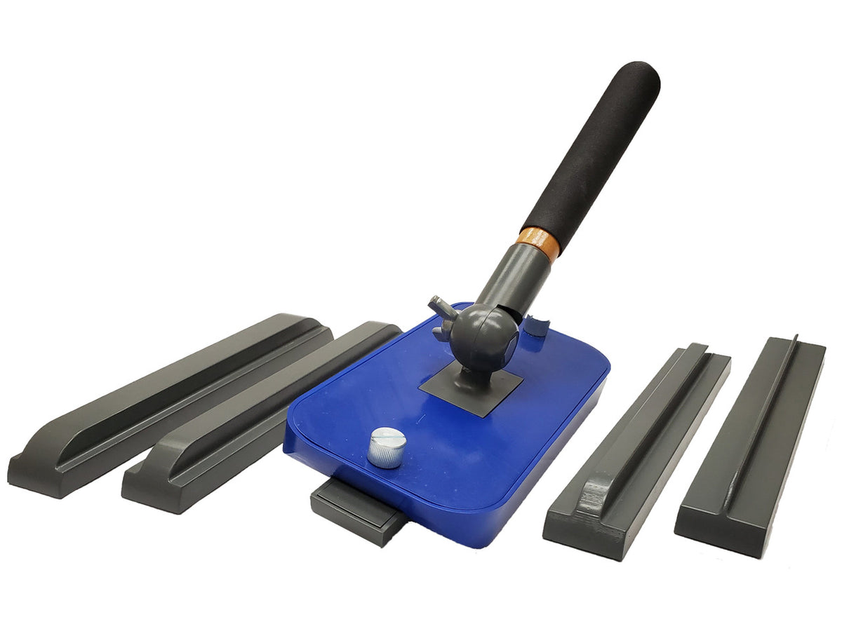 Backer Rod Insertion Tool with five interchangeable skates, for setting backer rod in joints before sealing