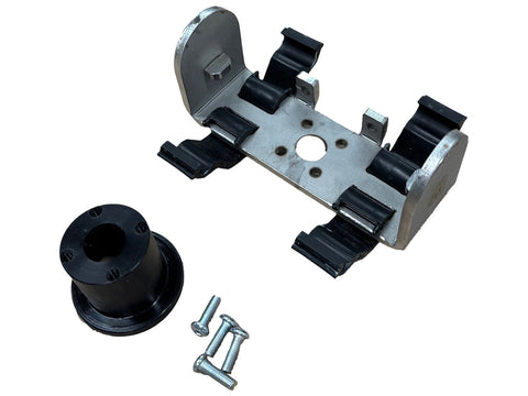 4 Inch Caulk Spreader Head Kit for Flip 'N' Spread nozzles on 2 inch diameter sausage & bulk guns, disassembled
