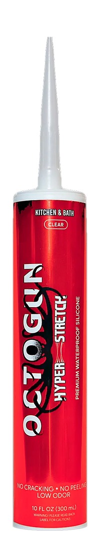 Octogun Kitchen & Bath Silicone in Clear, 10 fl oz cartridge