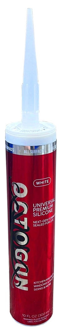 Octogun Kitchen & Bath Silicone in White, 10 fl oz cartridge