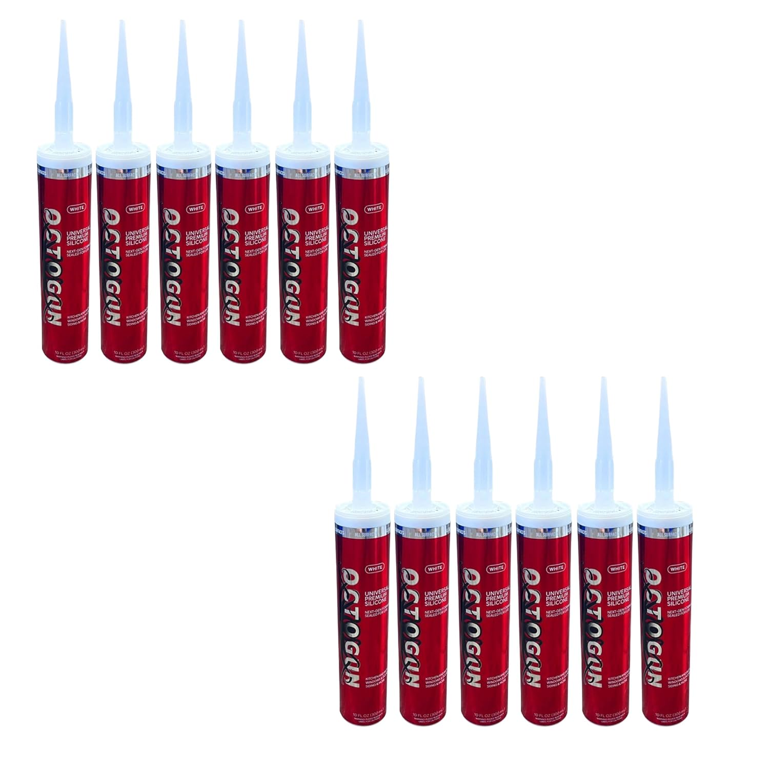 Octogun Silicone, White — 12-Pack