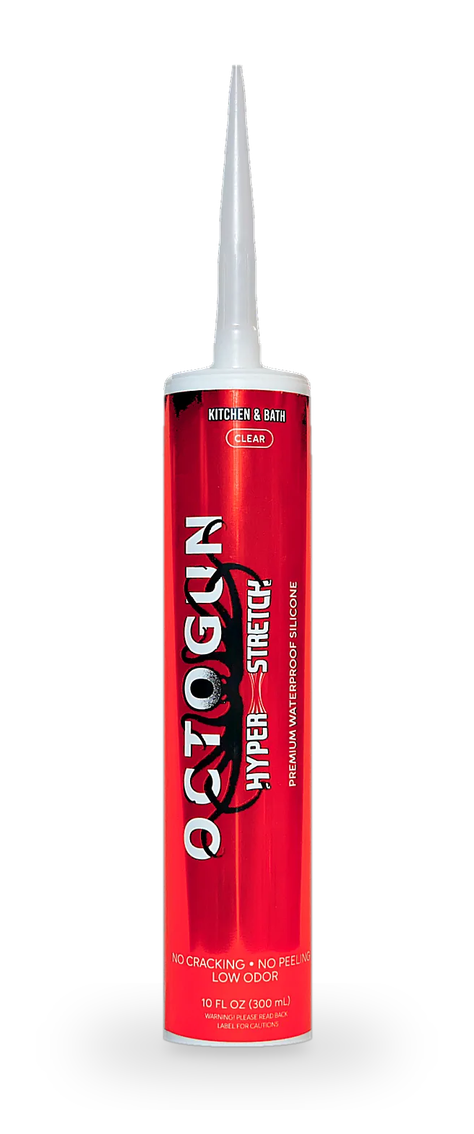 Octogun Kitchen & Bath Hyper Stretch premium waterproof silicone, 10 fl oz cartridge