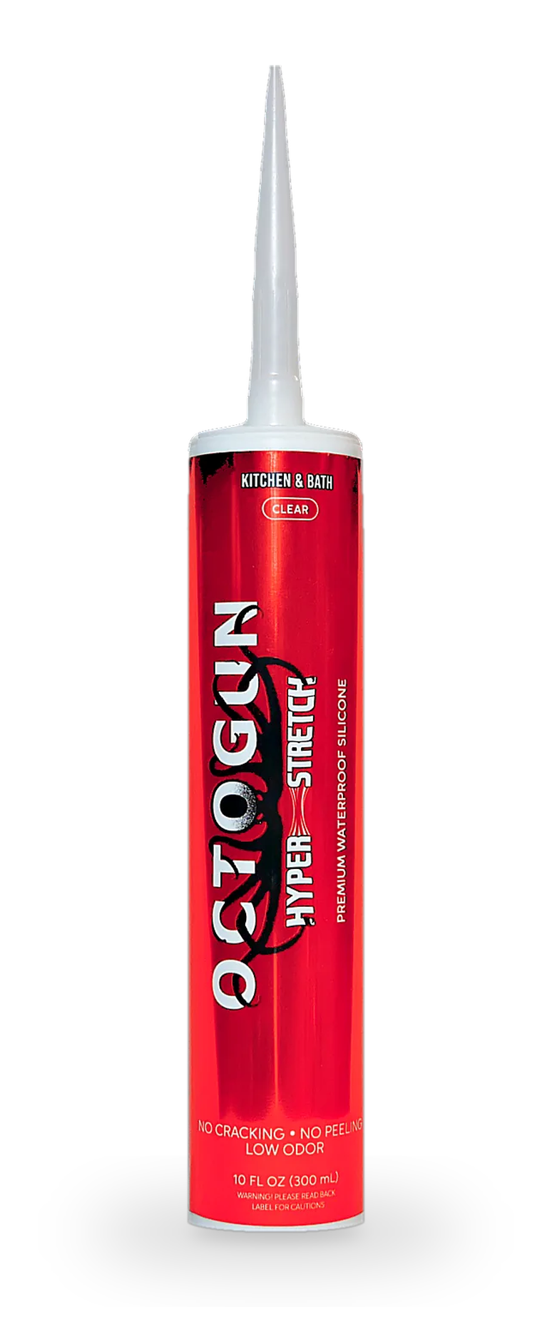 Octogun Kitchen & Bath Hyper Stretch premium waterproof silicone, 10 fl oz cartridge