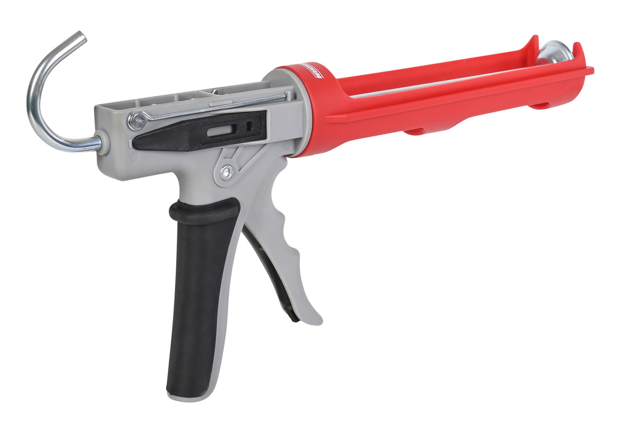Back view image of Octogun with caulk scraping square