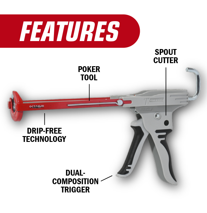 Model 212-HTD - Ergonomic Caulking Tool